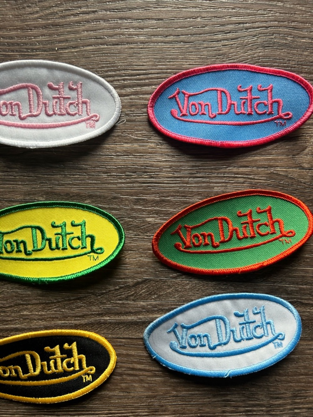 Von Dutch Logo Patches Set Lot 6 FASHION Designer